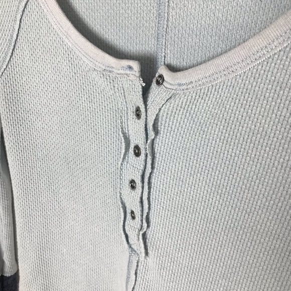 FREE PEOPLE Ski Lodge Crochet Cuff Thermal Top - Picture 7 of 8